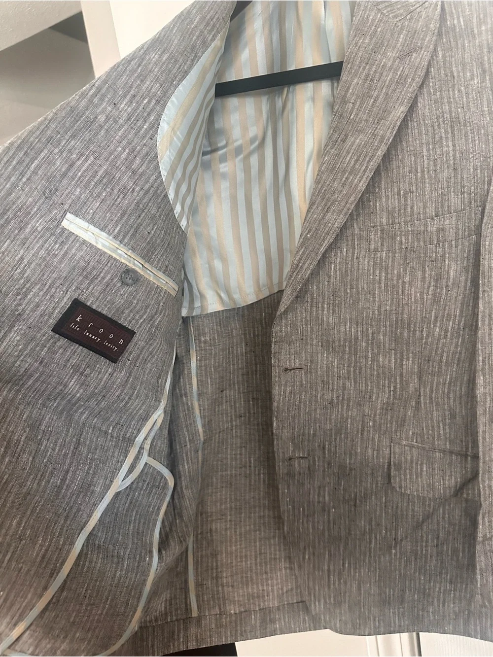 Men's Tailored Gray Pinstripe Sport Coat